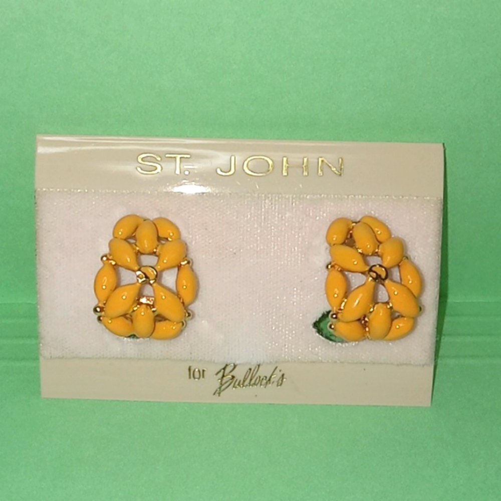 Vintage St. John Clip-on Earrings